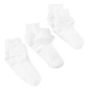 Macys 3 pack girls decorative socks NWT